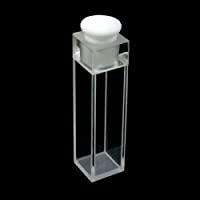 MXBAOHENG Cuvette estándar de cuarzo fluorescencia de 10 mm con tapón de PTFE